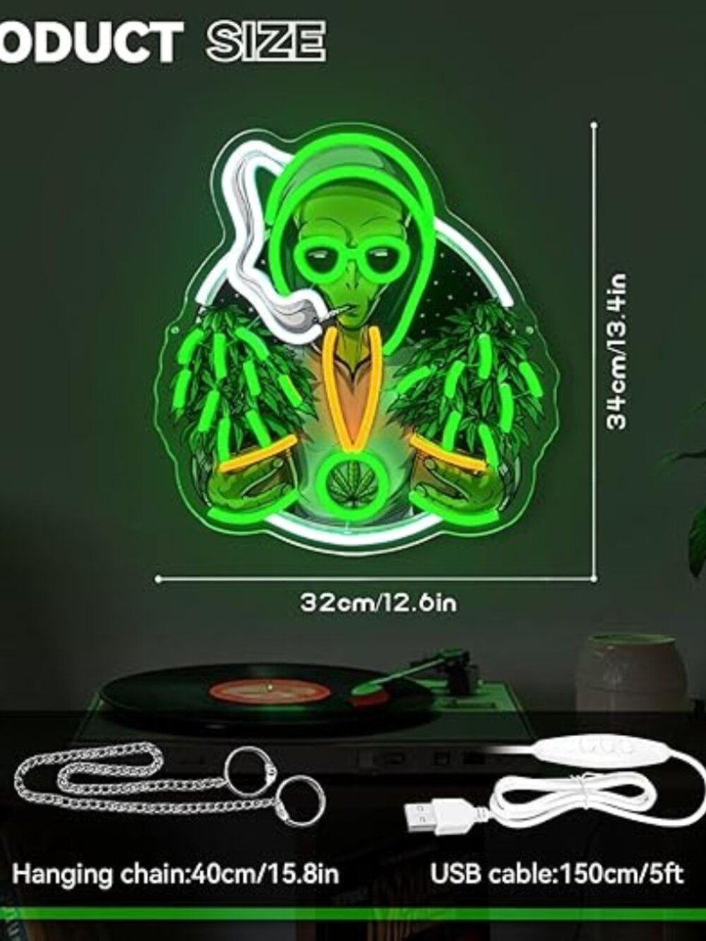 Alien Neon Sign - Picture 4 of 4